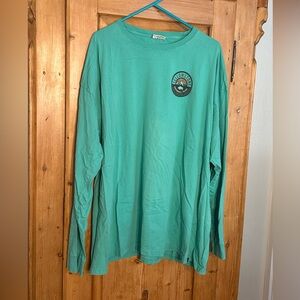 Techstyles GreenLong Sleeve Tee Mens XXXL Yellowstone National Park 100% Cotton